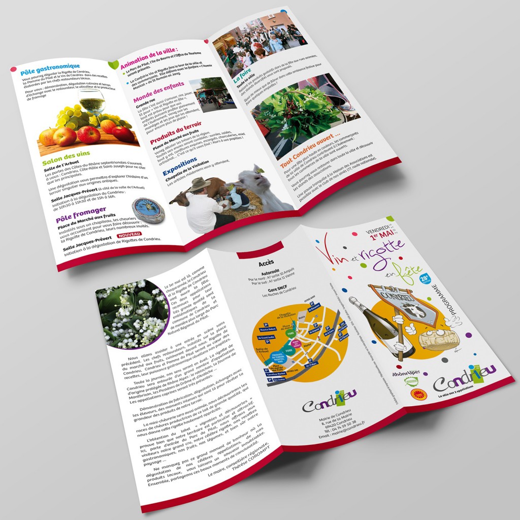 Création Flyer et dépliant Mairie de Condrieu I Studio Karma
